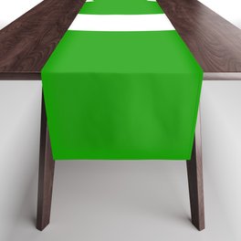 letter C (White & Green) Table Runner