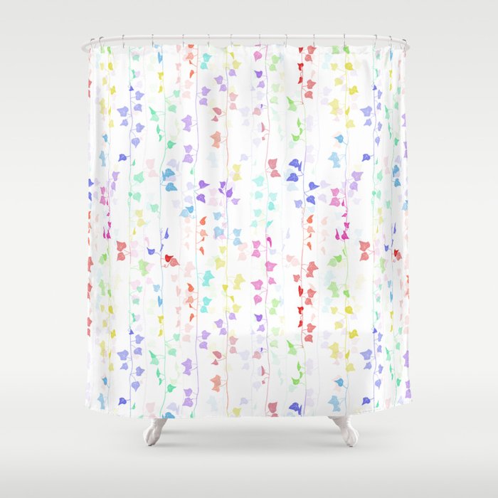 Rainbow Ivy Shower Curtain