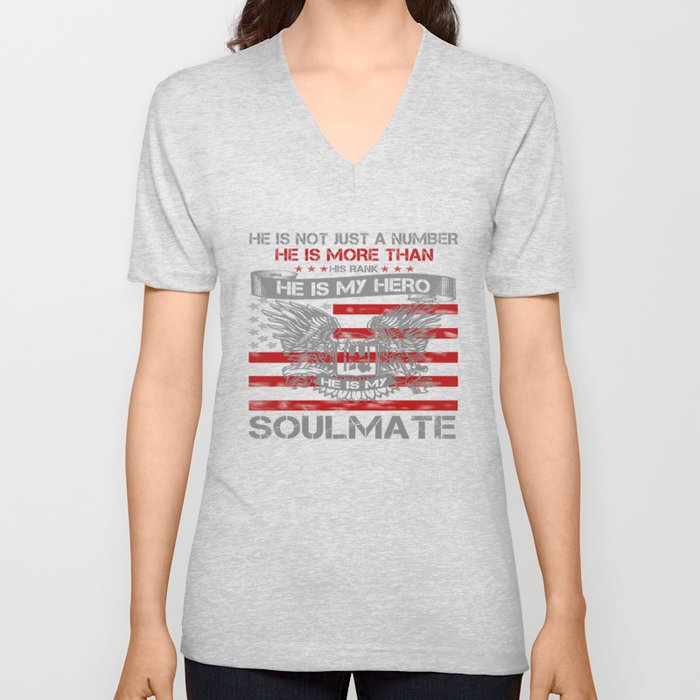 He is my Hero - Soulmate V Neck T Shirt