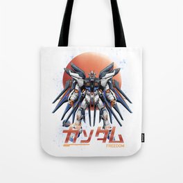 Awasome Gundam ZGMF -X20A Strike Freedom Tote Bag