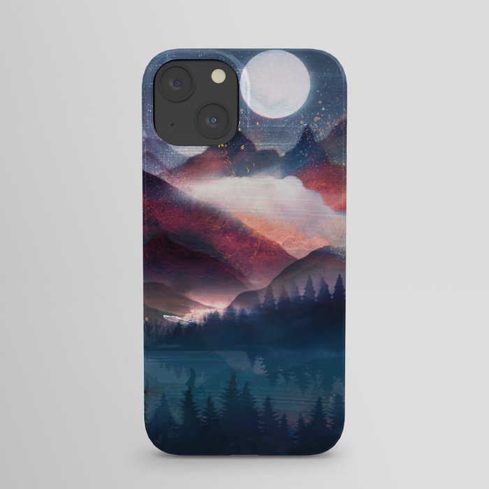 Mountain Lake Under the Stars iPhone Case