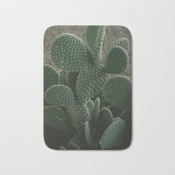Closeup of cactus with blurred background Bath Mat