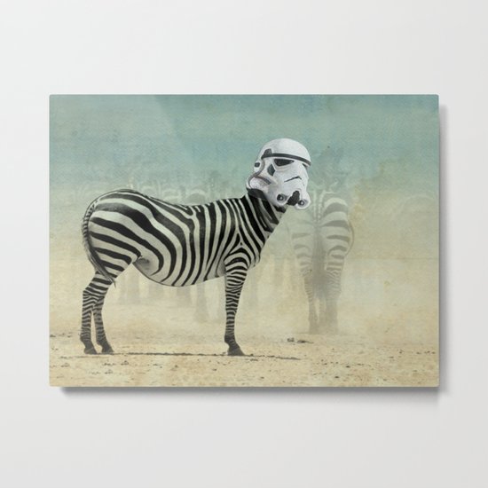 Trooper Stripes _ Star Wars _ Zebra Metal Print