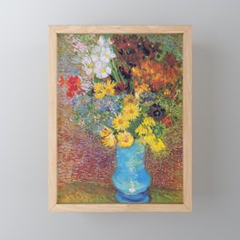 Vincent Van Gogh Vase of Daisies and Anemonies 1887 Framed Mini Art Print