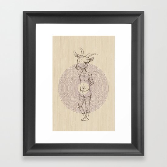 It's a Goat! Framed Art Print