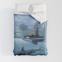 Isabella and the Pod Duvet Cover