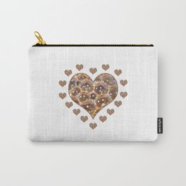 Coffee Heart Bubbles Carry-All Pouch
