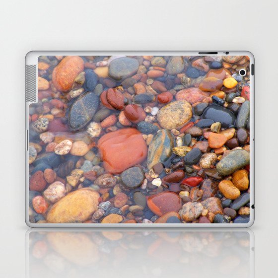 Beach Stones Along Lake Superior Laptop & iPad Skin