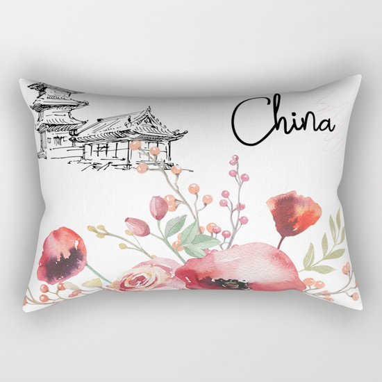 Flowers bouquet #29 Rectangular Pillow