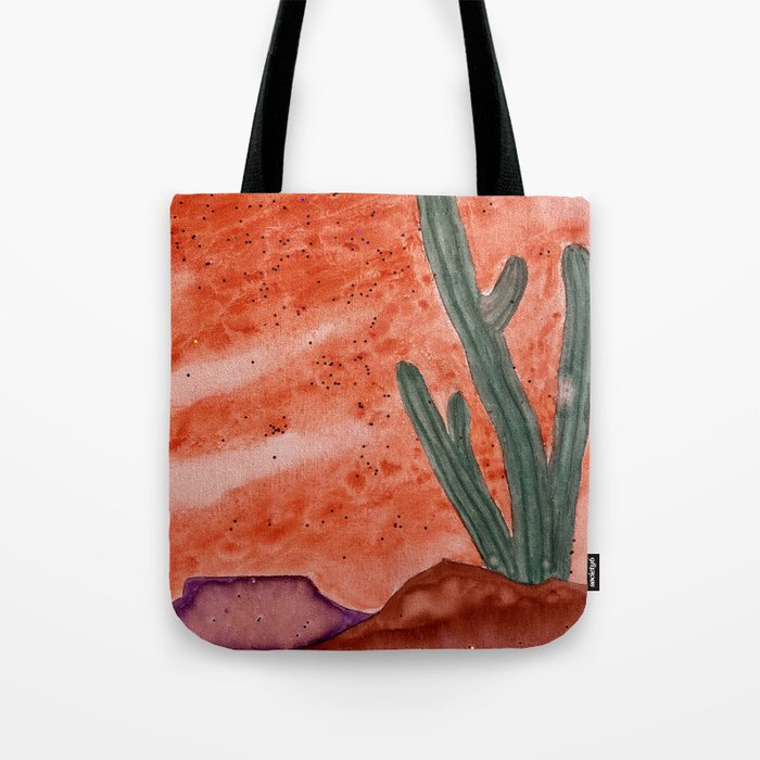 Arizona Saguaro Sunset Tote Bag