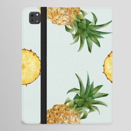 Trendy Summer Pattern with Pineapples iPad Folio Case
