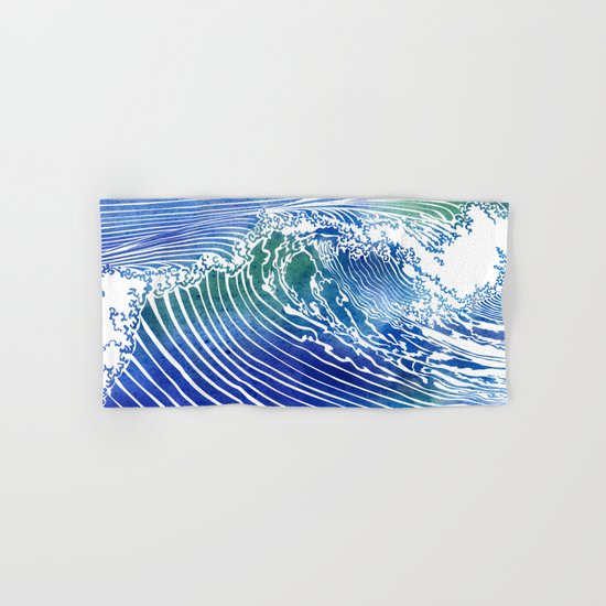 Atlantic Waves Hand & Bath Towel
