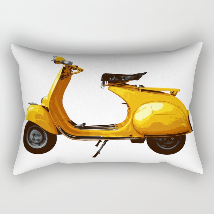 Vespa Scooter Rectangular Pillow