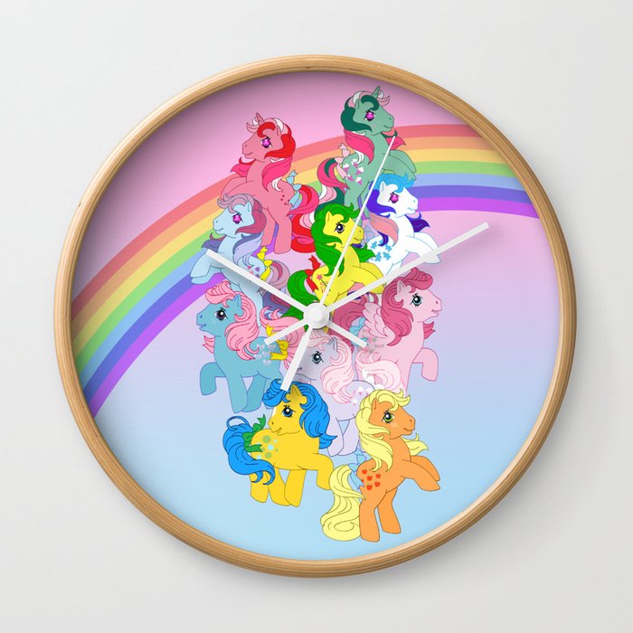 Retro G1 My Little Pony Wall Clock By Gertee Society6