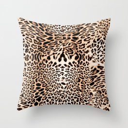 Wild Leopard Throw Pillow