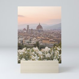 Il Duomo At Sunset Photo | Florence City View In Pastel Colors Art Print | Tuscany, Italy Travel Photography Mini Art Print