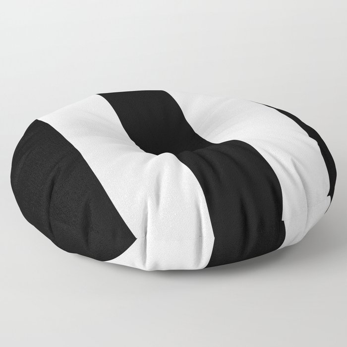 Black and white stripe Floor Pillow