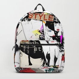 Modern Girl On Grunge background. Grunge style. The Modern Generation Backpack | Fashionblogger, Homedecor, Collage, Highfashion, Stylishfunny, Valentino, Sewing, Fashionista, Fashionlife, Fashionstyle 