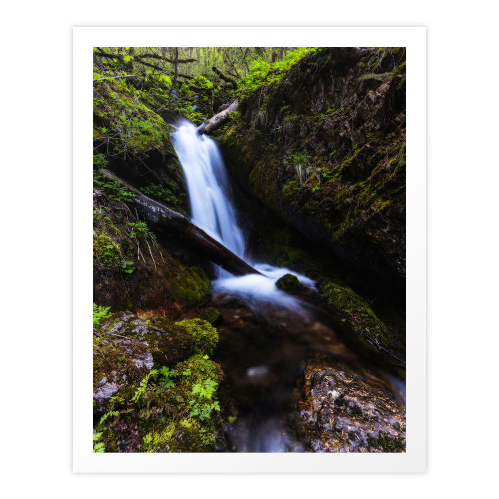 Waterfall In Enchanted Forest Art Print by patriklovrinphotography