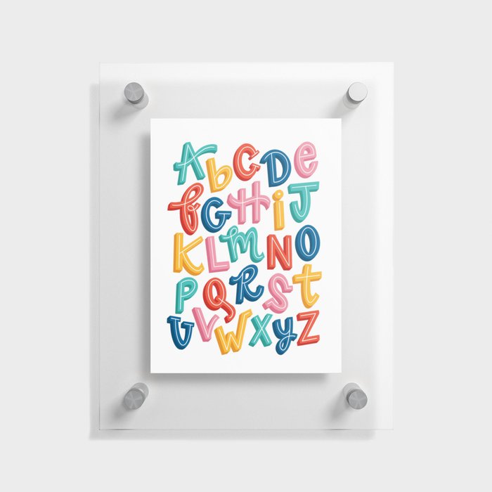 Fun Alphabet Floating Acrylic Print