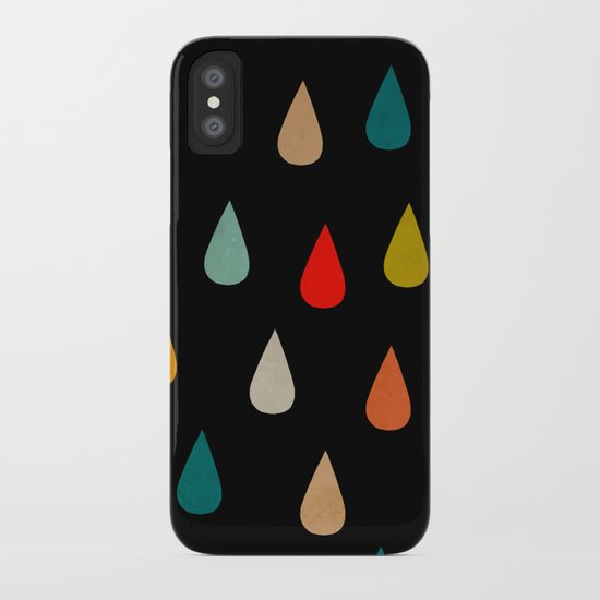 Colorful rain iPhone Case