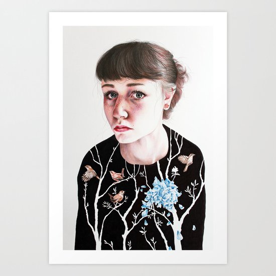 “I have acid rain in my brain and it’s killing the flowers in my heart" Art Print