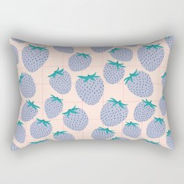 Blue stawberries Rectangular Pillow