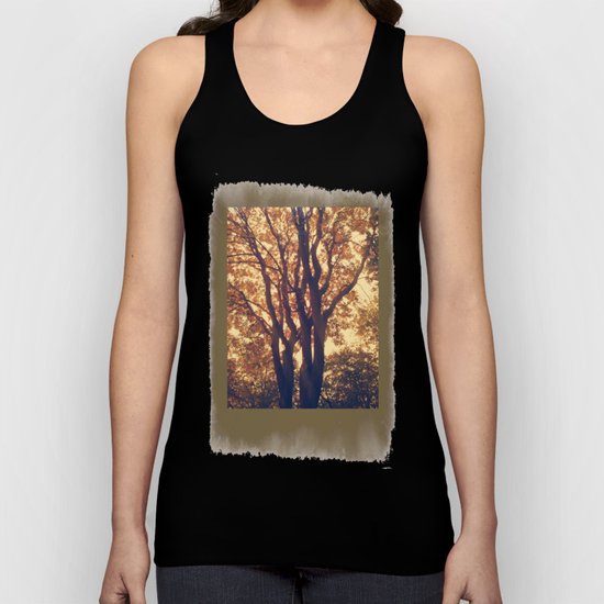old forest at twilight Unisex Tank Top