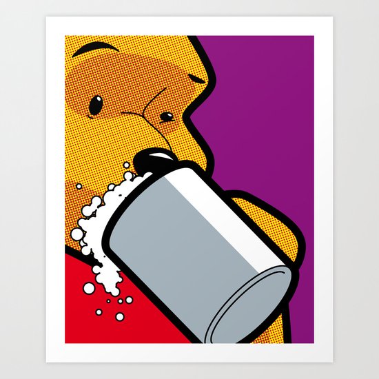 The secret Life of Heroes - Winnie Beer Art Print