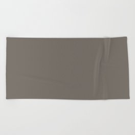 Earthy Gray - Grey Solid Color Pairs Stolen Rock PPG0999-6 Beach Towel