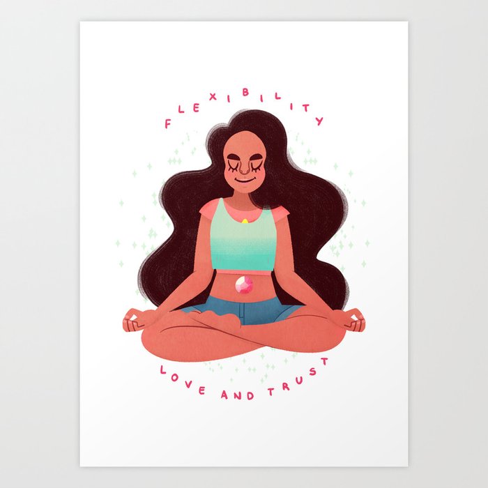 Flexibility, Love and Trust Art Print