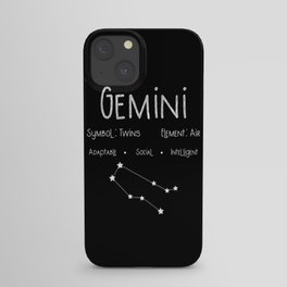 Gemini Horoscope Astrology Star Sign Birthday Gift iPhone Case
