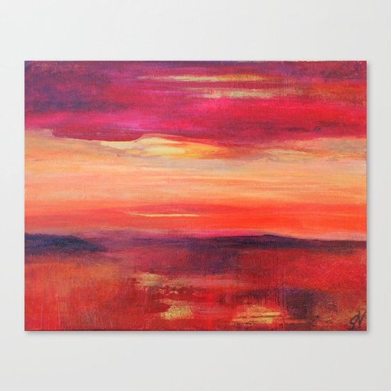 The Golden Lining Canvas Print