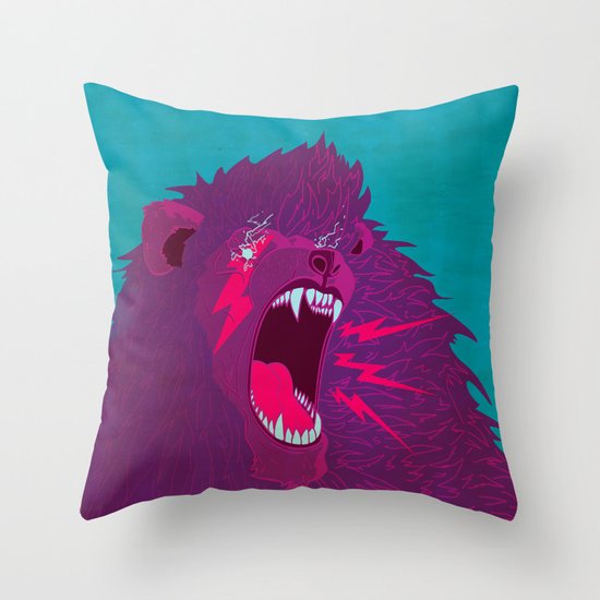 Voice of Thunder Throw Pillow