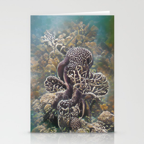 Coral Reef Abstract Aesthetic No5 Stationery Cards
