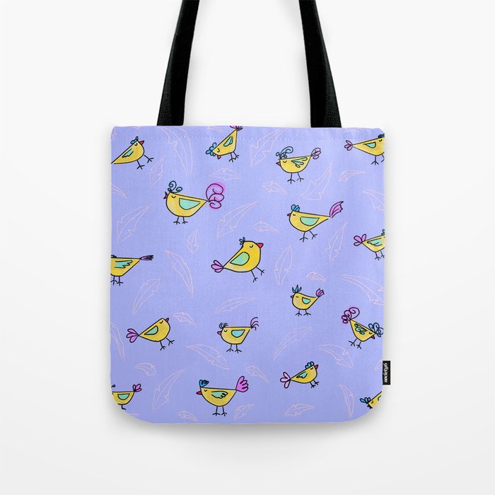 multicolor abstract birds baby Tote Bag