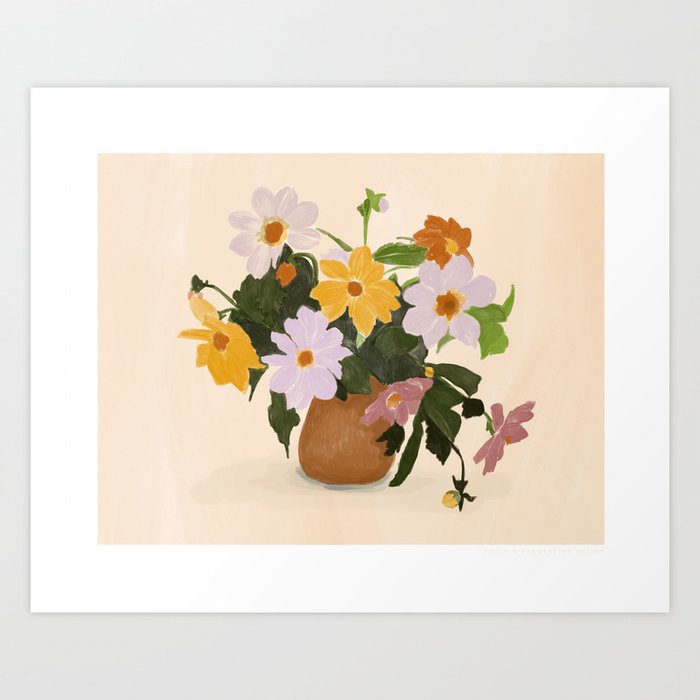 Summer Flowers Art Print