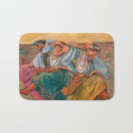 Edgar Degas Russian Dancers Bath Mat | Edgardegas, Impressionism, Impressionist, Women, Painting, Vintage, Russiandancers, Portrait, Dancers, Pastel 