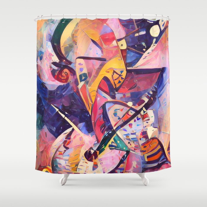 Colorful Kandinsky Shower Curtain