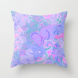 Purple Illusion Throw Pillow