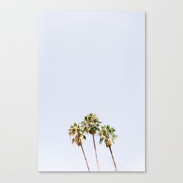 The Lone LA Palm Trees  Canvas Print