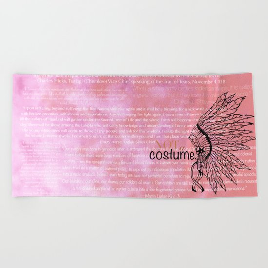 Not a Costume Beach Towel