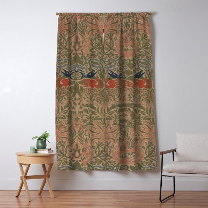 ◉希少60s・mods【SHOTGUN EXPRESS・CURTAINS】 Mid Century Modern Geometric Sheer Window Curtains, 60s