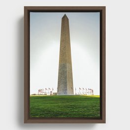 Washington Monument in Washington, USA Framed Canvas