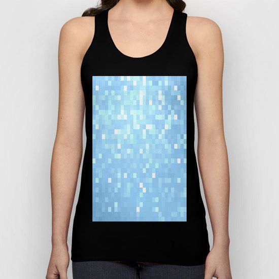 Blue Pixels Unisex Tank Top