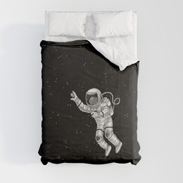 Astronaut in the outer space Comforter