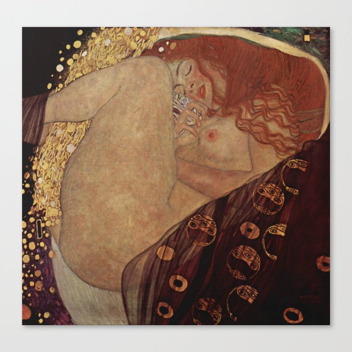Gustav Klimt Danaë , klimt Danae Canvas Print