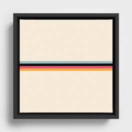 Ishtar - Classic Retro Summer Stripes Framed Canvas