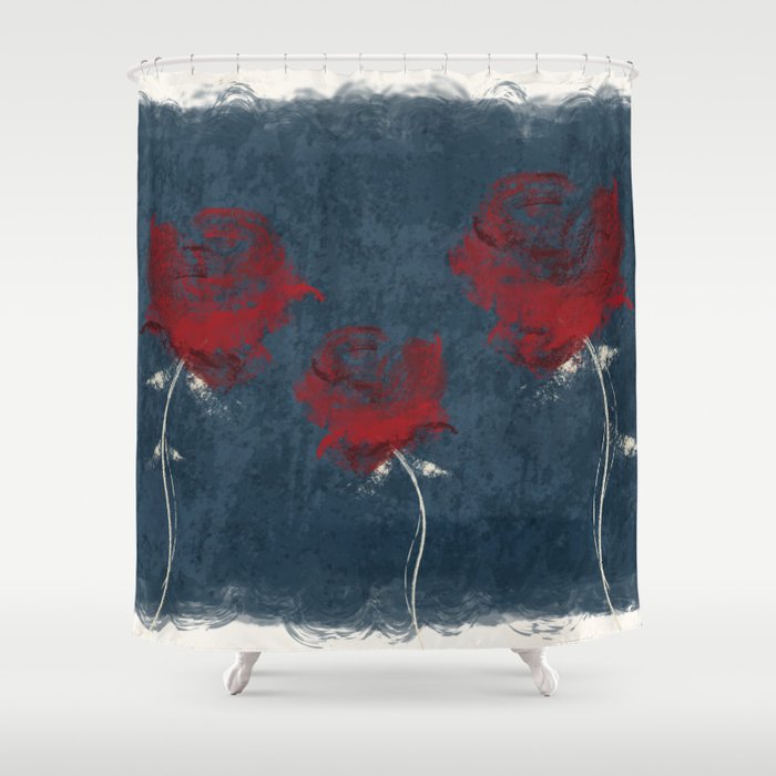 Evening Roses Shower Curtain