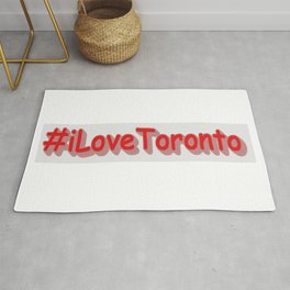 "#iLoveToronto" Cute Design. Buy Now Area & Throw Rug